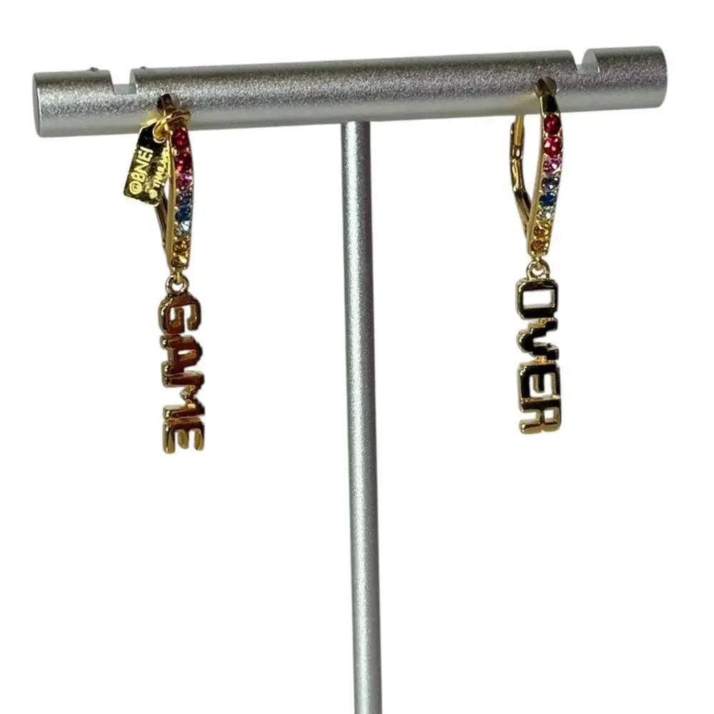 Coach Pac Man Earrings Game Over Drop Multi Color - Picture 3 of 7